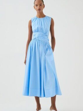 Aje Agatha Knot Waist Midi Dress